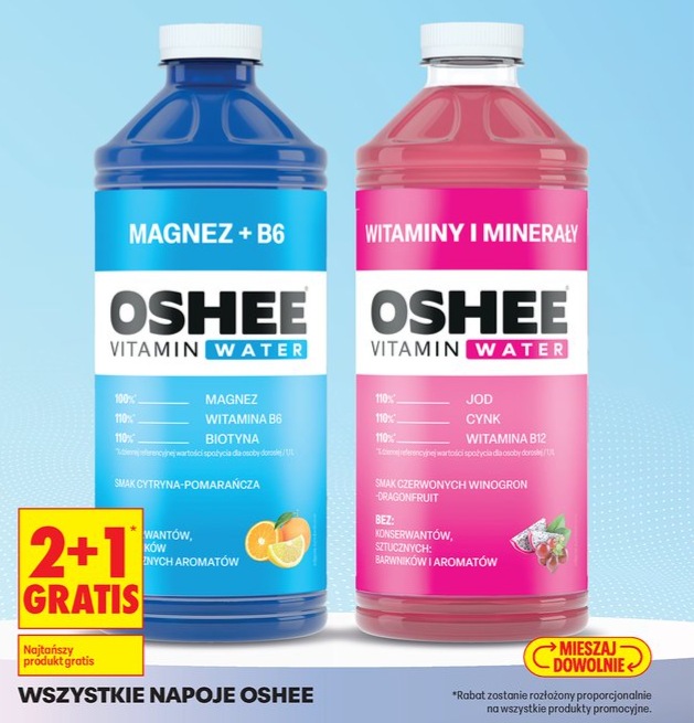 wszystkie napoje Vitamin Water