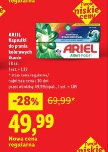 kapsułki do prania kolorów, tkanin XXL