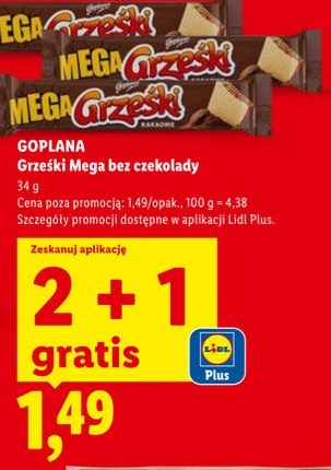 wafelki mega bez czekolady