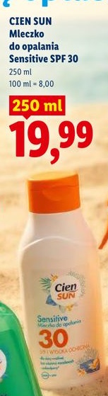 mleczko do opalania sensitive SPF 30