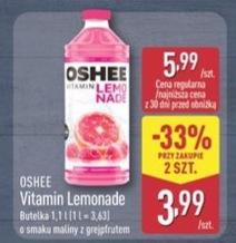 vitamin lemonade o smaku maliny z grejpfrutem