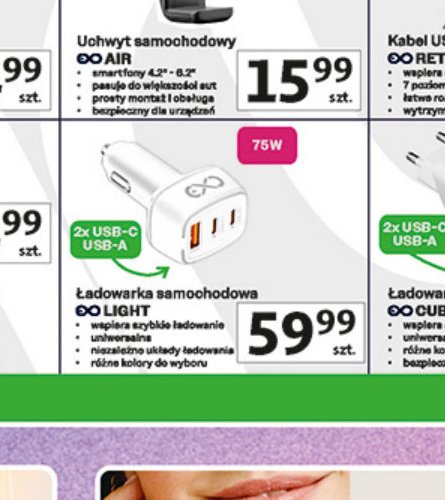 Ładowarka samochodowa Light 45W