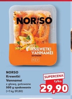 krewetki vannamei gotowane z głową