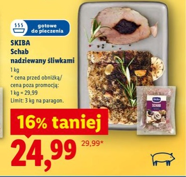 schab nadziewany śliwkami