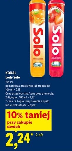 lody wodne solo