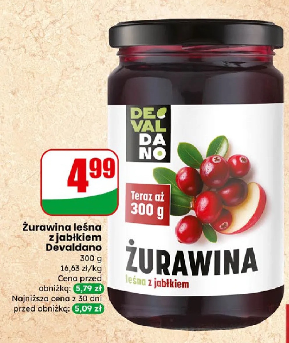 żurawina leśna z jabłkiem