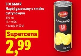 napój gazowany o smaku cytrynowym