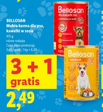 mokra karma dla psa, kawałki w sosie