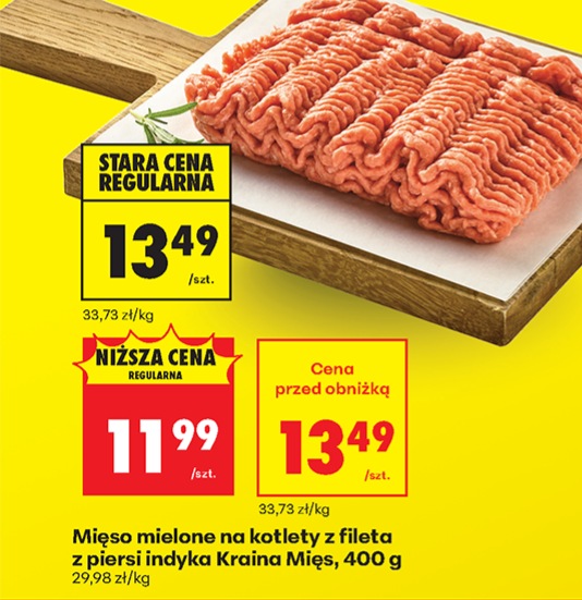 mięso mielone na kotlety z fileta z piersi indyka