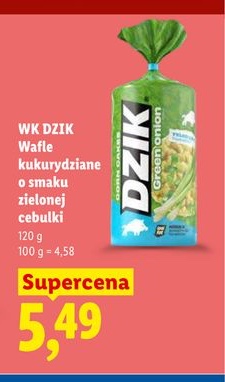 wafle kukurydziane o smaku zielonej cebulki