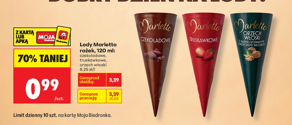 lody rożek
