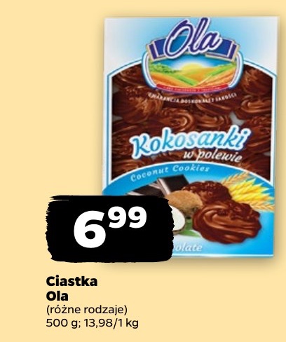 ciastka kokosanki w polewie