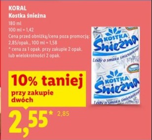 lody o smaku śmietankowym