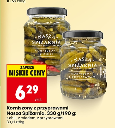 korniszony z przyprawami