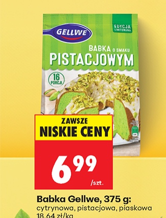 babka o smaku pistacjowym lub cytrynowa lub piaskowa