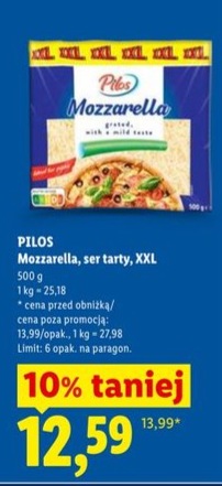 ser mozzarella tarty XXL