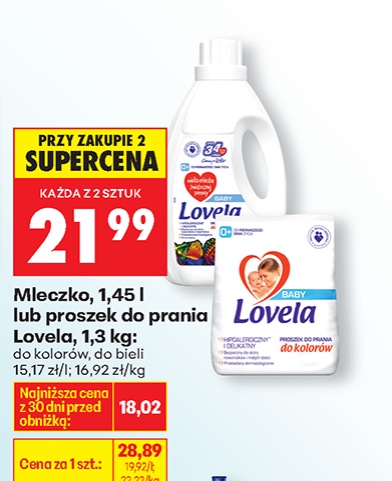 mleczko lub proszek do prania