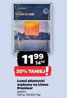 łosoś atlantycki wędzony na zimno plastry