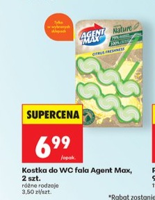 kostka do WC fala