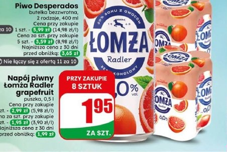 napój piwny radler grapefruit