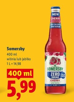piwo o smaku wiśnia i jabłko
