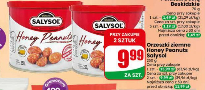 orzeszki ziemne w miodzie
