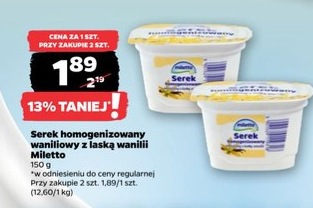 serek homogenizowany waniliowy z laską wanilii