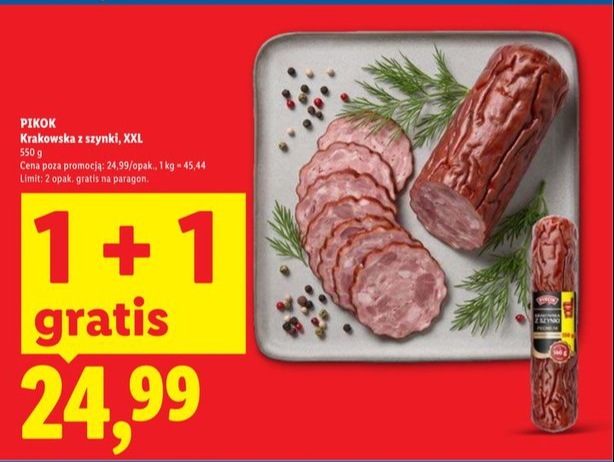 krakowska z szynki, XXL