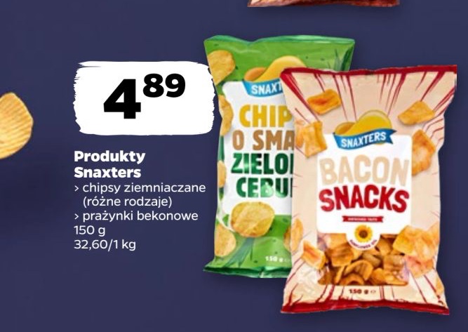 chipsy ziemniaczane o smaku zielonej cebulki