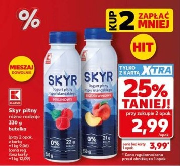 jogurt pitny typu islandzkiego