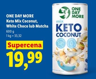 keto mix kokos, biały czekoladowy lub matcha