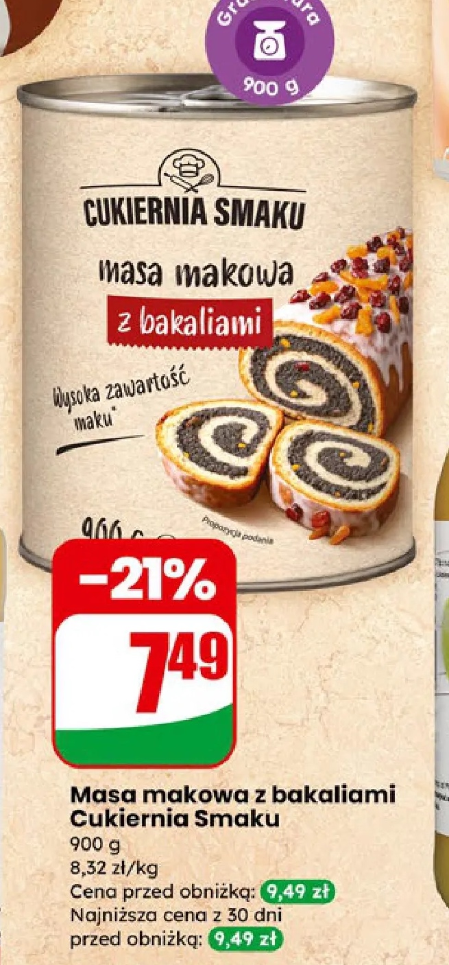 masa makowa z bakaliami