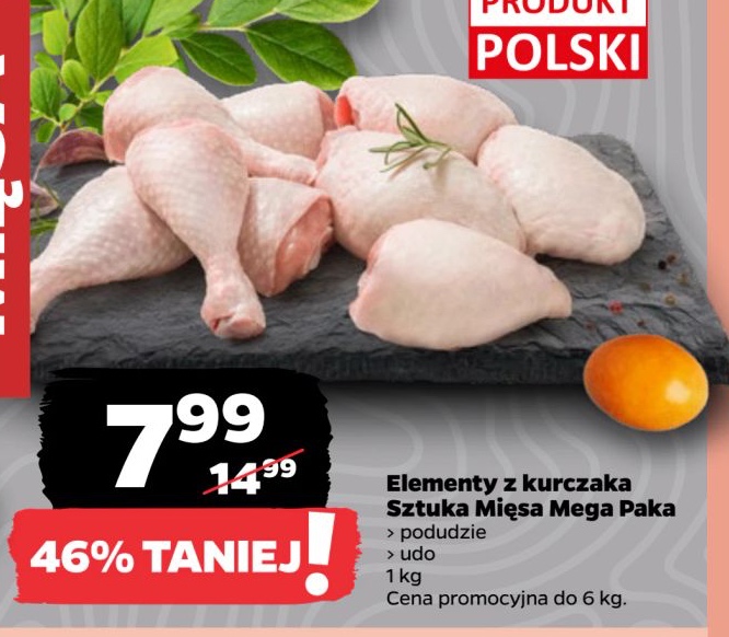 elementy z kurczaka podudzie, udo, tuszka