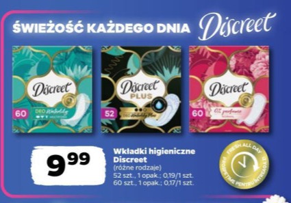 wkładki higieniczne różne rodzaje