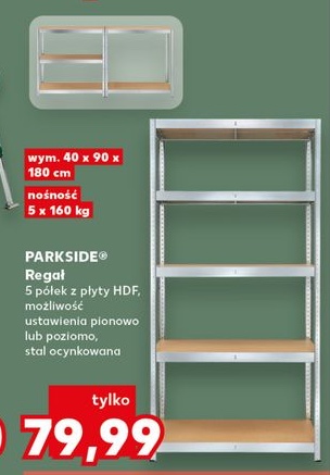 regal 5 półek