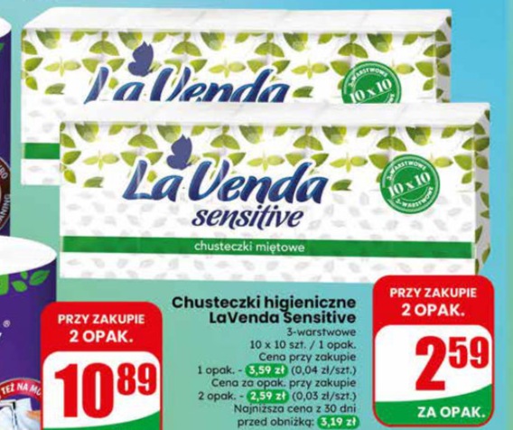 chusteczki higieniczne