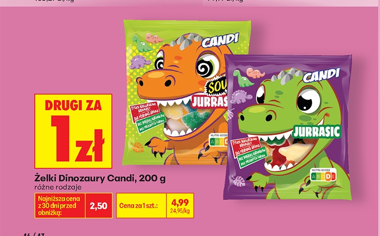 żelki dinozaury