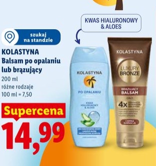 balsam po opalaniu lub brązujący balsam