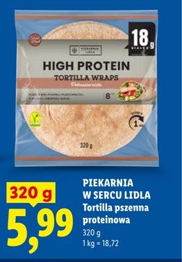 tortilla pszenna proteinowa