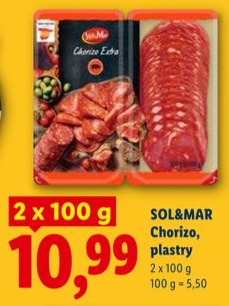 chorizo plastry