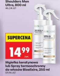 mgiełka keratynowa lub spray termoochronny do włosów