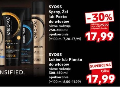 spray, żel lub pasta do włosów