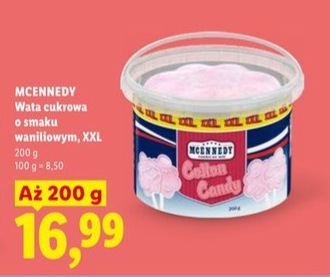 wata cukrowa o smaku waniliowym, XXL