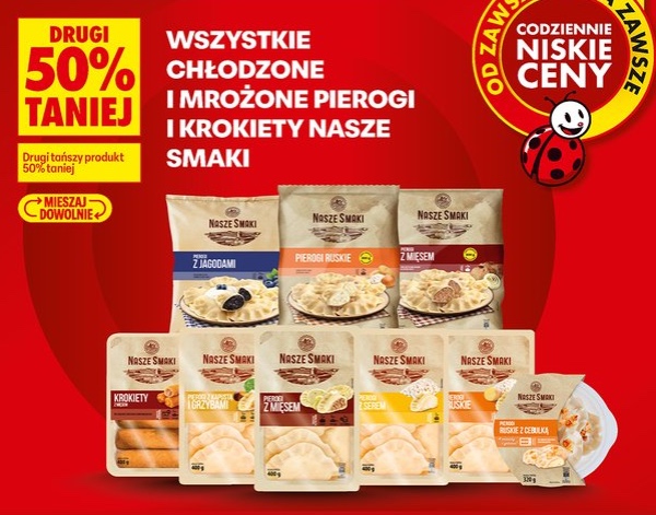 Wszystkie chłodzone i mrożone pierogi i krokiety
