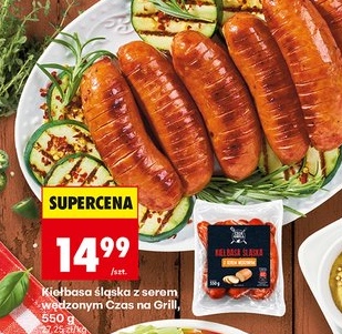 kiełbasa śląska z serem wędzonym