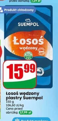 łosoś wędzony w plastrach
