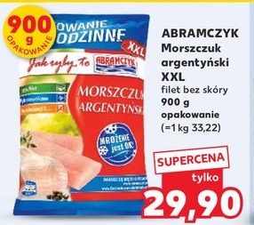 morszczuk argentyński filet bez skóry XXL