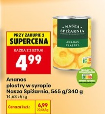 ananas plastry w syropie