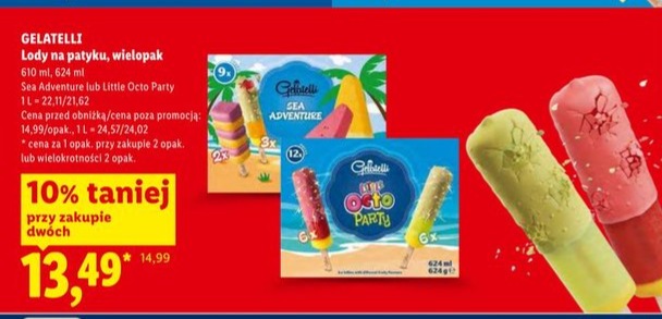 lody na patyku wielopak