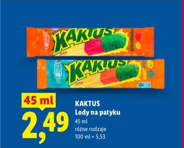 lody na patyku różne rodzaje